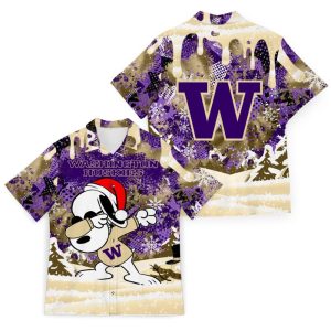 Ncaa Washington Huskies Snoopy Christmas Trendy Hawaiian Shirt KLA Shirt