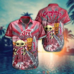 Ncaa Washington State Cougars Baby Yoda Trendy Hawaiian Shirt KLA Shirt