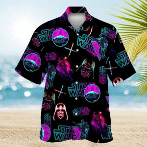 Neon Star Wars Hawaiian Shirt