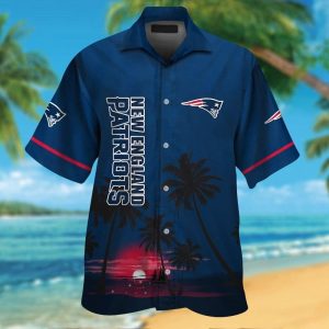 New England Patriots Short Sleeve Button Up Tropical Hawaiian Shirt VER011