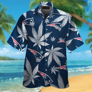 New England Patriots Short Sleeve Button Up Tropical Hawaiian Shirt VER015
