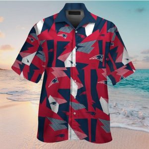 New England Patriots Short Sleeve Button Up Tropical Hawaiian Shirt VER030
