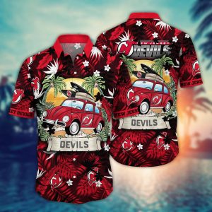 New Jersey Devils NHL Hawaiian Shirt Ice-Cold Drinkstime KLA Shirt