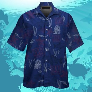 New York Giants Short Sleeve Button Up Tropical Hawaiian Shirt VER04