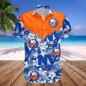 New York Islanders Hawaii Shirt Tropical Seamless- NHL