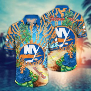 New York Islanders NHL Hawaiian Shirt Ice-Cold Drinkstime KLA Shirt