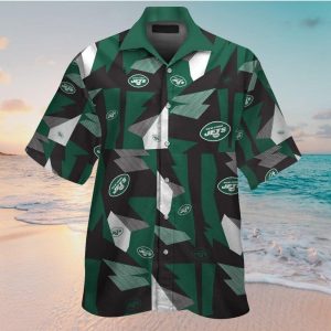 New York Jets Short Sleeve Button Up Tropical Hawaiian Shirt VER05