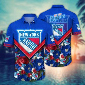 New York Rangers NHL Hawaiian Shirt Custom Parasols KLA Shirt