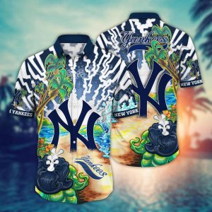 New York Yankees MLB Hawaiian Shirt Traveltime KLA Shirt