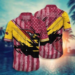 Nfl Arizona Cardinals Red America Flag Trendy Hawaiian Shirt KLA Shirt