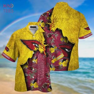 NFL Arizona Cardinals Yellow Red Hawaiian Shirt