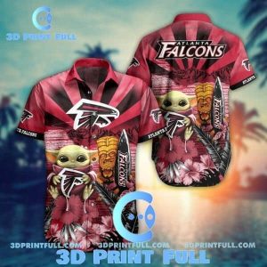 NFL Atlanta Falcons Hawaiian Shirt Baby Yoda Style Summer Collection Trendy KLA