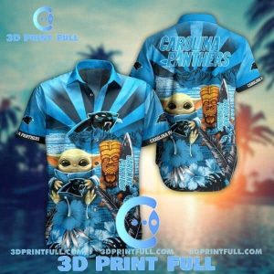NFL Carolina Panthers Hawaiian Shirt Baby Yoda Style Summer Collection Trendy KLA