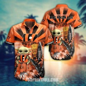NFL Cincinnati Bengals Hawaiian Shirt Baby Yoda Style Summer Collection Trendy KLA