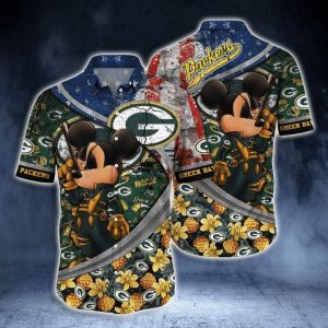 NFL Green Bay Packers Mickey Mouse Edition Hawaiian Shirt