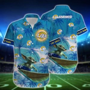 Nfl Los Angeles Rams Baby Yoda Style Hot Trends Summber Trendy Hawaiian Shirt KLA Shirt