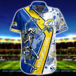 Nfl Los Angeles Rams Skeleton Hot Trending Trendy Hawaiian Shirt KLA Shirt