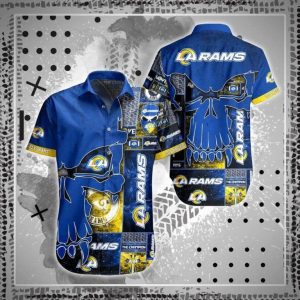 Nfl Los Angeles Rams Skull New Trend Summber Trendy Hawaiian Shirt KLA Shirt