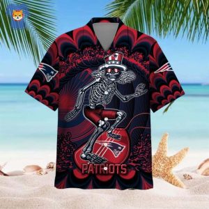 NFL New England Patriots Grateful Dead Hawaiian Shirt