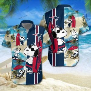 NFL New England Patriots Middily Snoopy Hawaiian Shirt