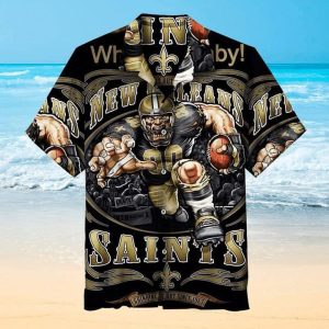 NFL New Orleans Saints Black Player Running Hawaiian Shirt
