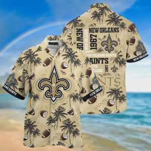 NFL New Orleans Saints Golden Ball As Coconut Hawaiian Shirt