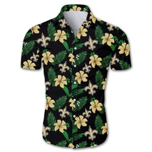 NFL New Orleans Saints Tropical Flower Summer New Design Hawaiian Shirt