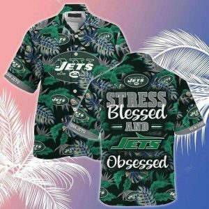 NFL New York Jets Green Hawaiian Shirt