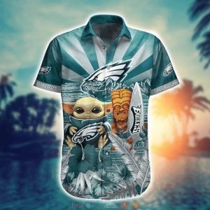 Nfl Philadelphia Eagles Baby Yoda Trendy Hawaiian Shirt KLA Shirt