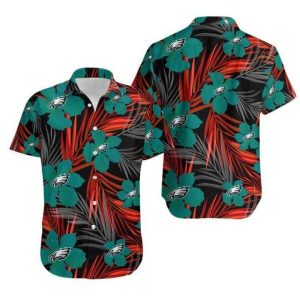 Nfl Philadelphia Eagles Green Flower Version Trendy Hawaiian Shirt KLA Shirt