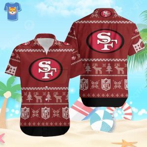 NFL San Francisco 49Ers Hawaiian Shirt Christmas Gift For Football Fans