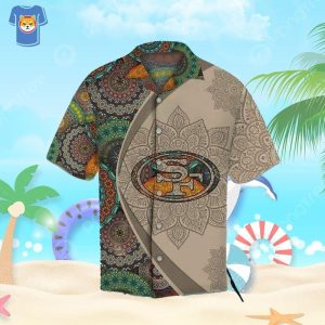 NFL San Francisco 49Ers Hawaiian Shirt Mandala Pattern