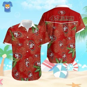 NFL San Francisco 49Ers Palm Leaves Pattern Hawaiian Shirt