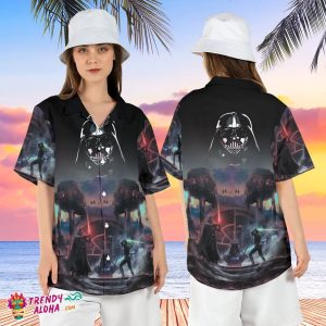 Obi Wan Kenobi Vader AT AT Battle Star Wars Hawaiian Shirt Tee