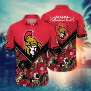 Ottawa Senators NHL Hawaiian Shirt Custom Tan Lines KLA Shirt