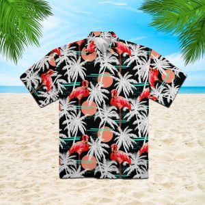 Palm Trees And Pink Flamingo Trendy Hawaiian Shirt Wt6619N