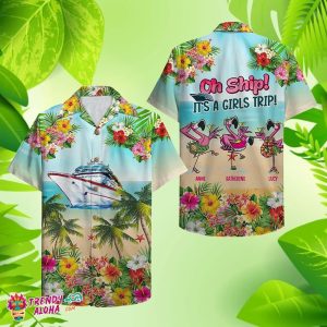 Personalized Flamingo Cruise Shirt for Bachelorette Party