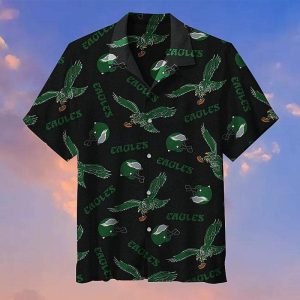 Philadelphia Eagles Retro Logo Hawaiian Shirt: Vintage Vibes