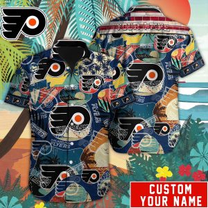 Philadelphia Flyers Custom Name Hawaiian Shirt