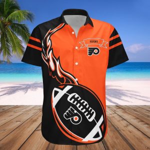 Philadelphia Flyers Hawaii Shirt Flame Ball – NHL