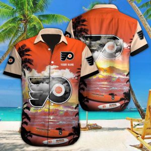 Philadelphia Flyers Heartbeat in Hawaiian Custom Threads