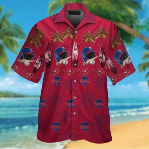 Philadelphia Phillies Short Sleeve Button Up Tropical Hawaiian Shirt VER09