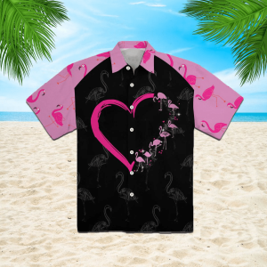 Pink Flamingo Trendy Hawaiian Shirt