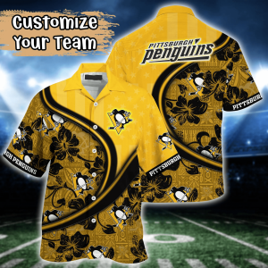 Pittsburgh Penguins NHL Us Flag Hawaiian Shirt Custom Summer KLA Shirt