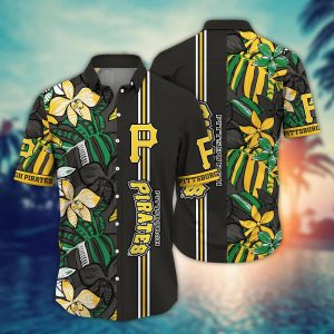 Pittsburgh Pirates MLB Hawaiian Shirt Sea Shores Header And Volley Shirts