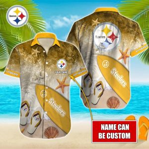 Pittsburgh Steelers Custom Name Hawaiian Shirt