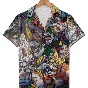 Pokemon Hawaiian Shirt for Men and Women, Anime Beach Outfit for Pokemon Fans