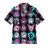 Pokemon Hawaiian Shirt Ghost Pokemons Glowing Light Black Pink Hawaii KLA Shirt