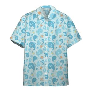 Pokemon Hawaiian Shirt Squirtle Pattern Cute Blue Hawaii Shirt Pokemon KLA Shirt