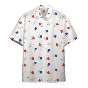 Pokemon Hawaiian Shirt Togepi Egg Pattern White Hawaii Shirt Pokemon KLA Shirt